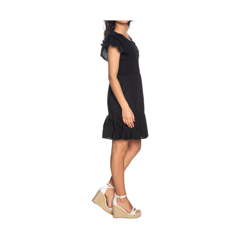 Abito Donna con balze e volant Nero Liu Jo- Francavilla Moda